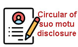 Circular of Suo Motu
